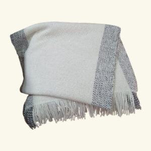 Echarpe blanco y pitio(blanco/gris)